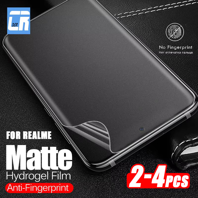 Realme Note 50 - つや消しハイドロゲルソフトフィルム,マット,スクリーンプロテクター,Realme 12x, 11x,c75,c67,c65,c63,c61,c55,c53,c51,c35,c33,note 60x50 2-4個