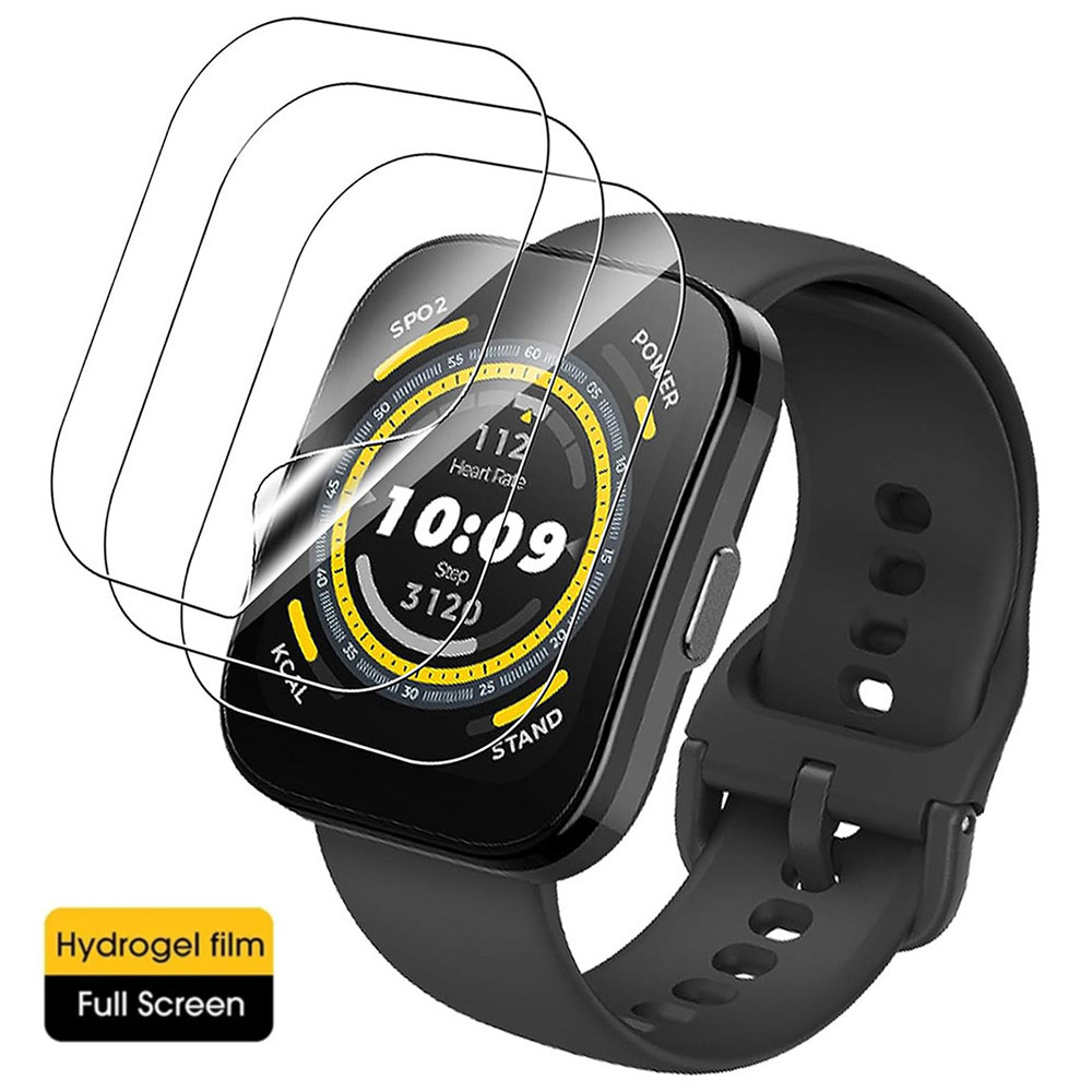Hydrogel Screen Protector - 3 ピース/パックヒドロゲル保護フィルム Huami Amazfit Bip 5