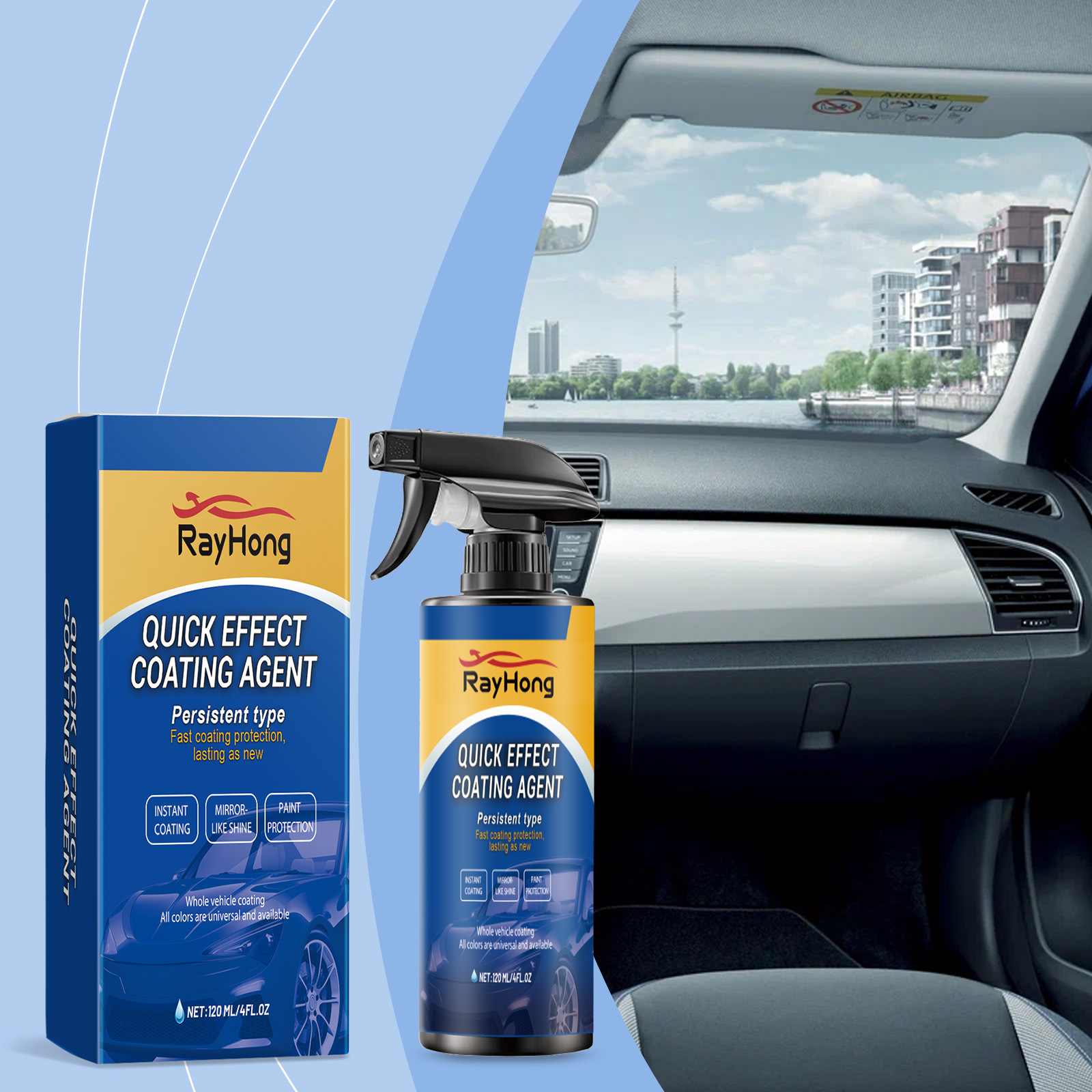 車用セラミックコーティングスプレー クイックナノ疎水性ペイン - Nano Liquid Coating のレビューと価格