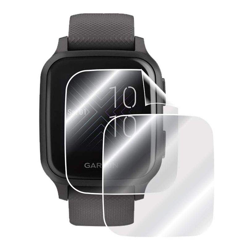 ソフトヒドロゲルフィルムガーミン Venu SQ SQ2 H - Hydrogel Screen Protector のレビューと価格