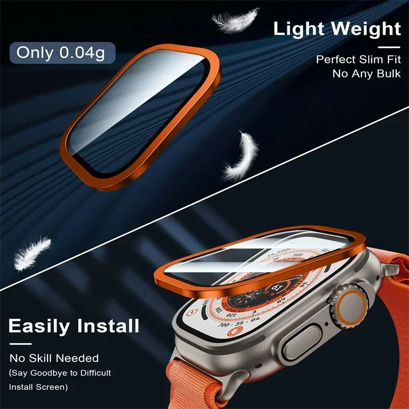2 個の強化ガラス Apple Watch ウルトラ 49  - Smartwatch Screen Film のレビューと価格