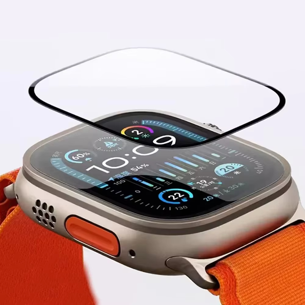 スクリーンプロテクター 3D強化ガラスフィルム Apple  - Smartwatch Screen Film のレビューと価格