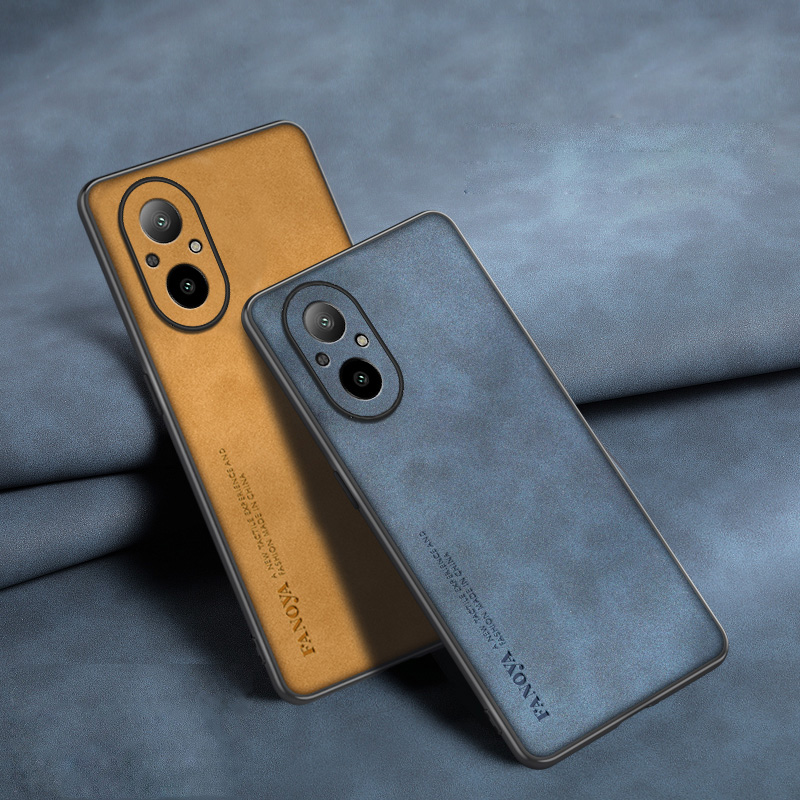 Realme用レザーバックカバー,ソフトフレーム,耐衝撃ケー - Realme C67 のレビューと価格