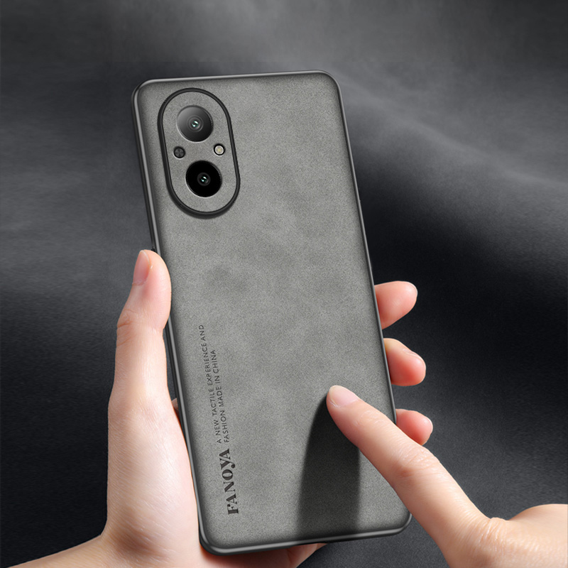 Realme用レザーバックカバー,ソフトフレーム,耐衝撃ケー - Realme C67 のレビューと価格