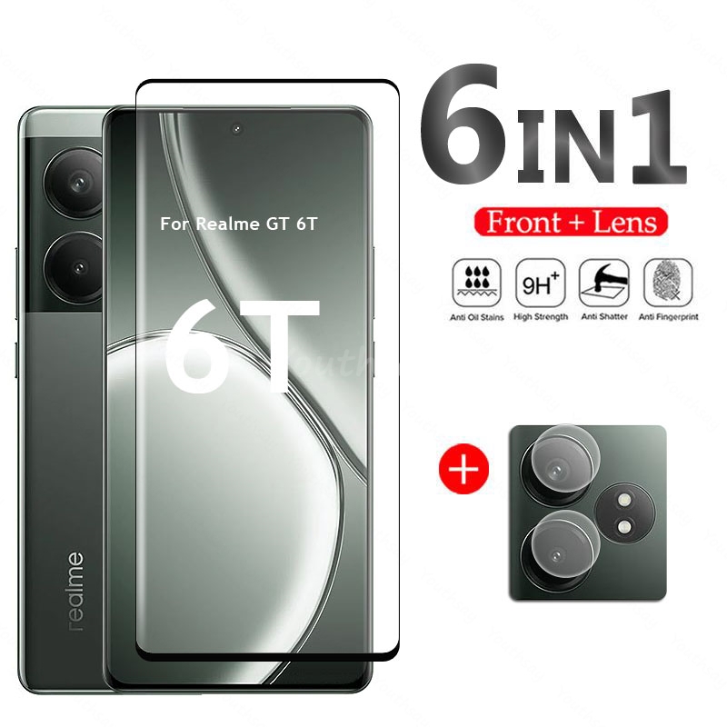 Realme GT 6T ガラス 3D 曲面スクリーンプロテ - Realme Gt 6 のレビューと価格