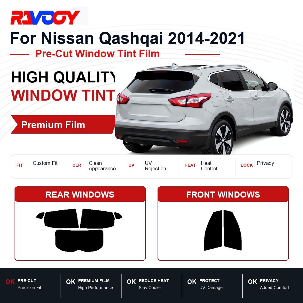日産キャシュカイ2014-2021用プレミアムプレカットウィ - Privacy Screen Protector のレビューと価格