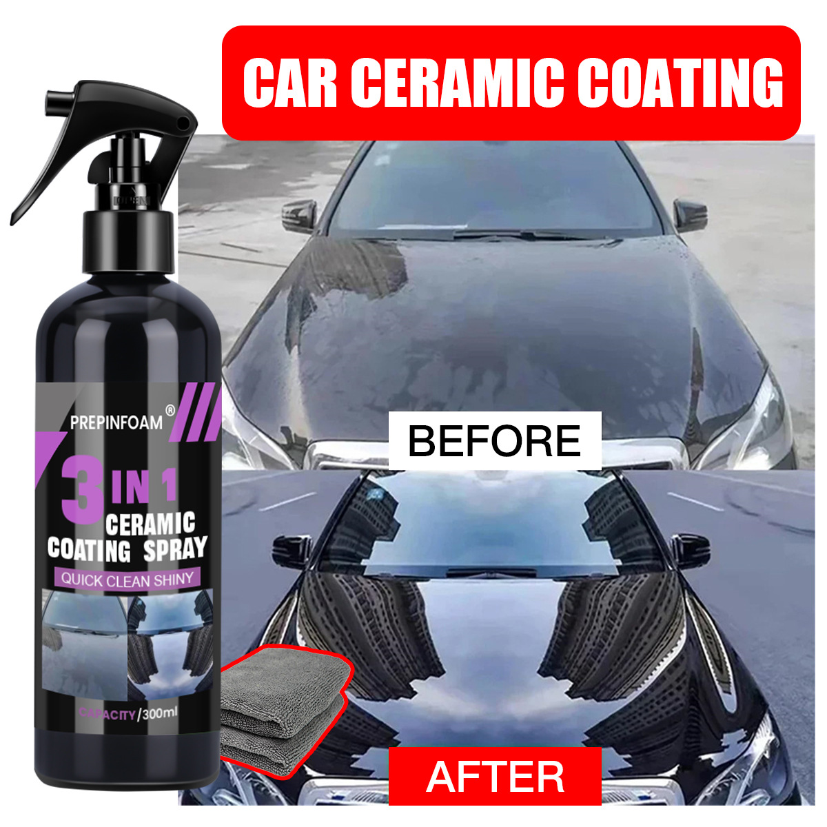素早く汚れを落とすカースプレー、光沢のある車に仕上げるナノク - Nano Liquid Coating のレビューと価格