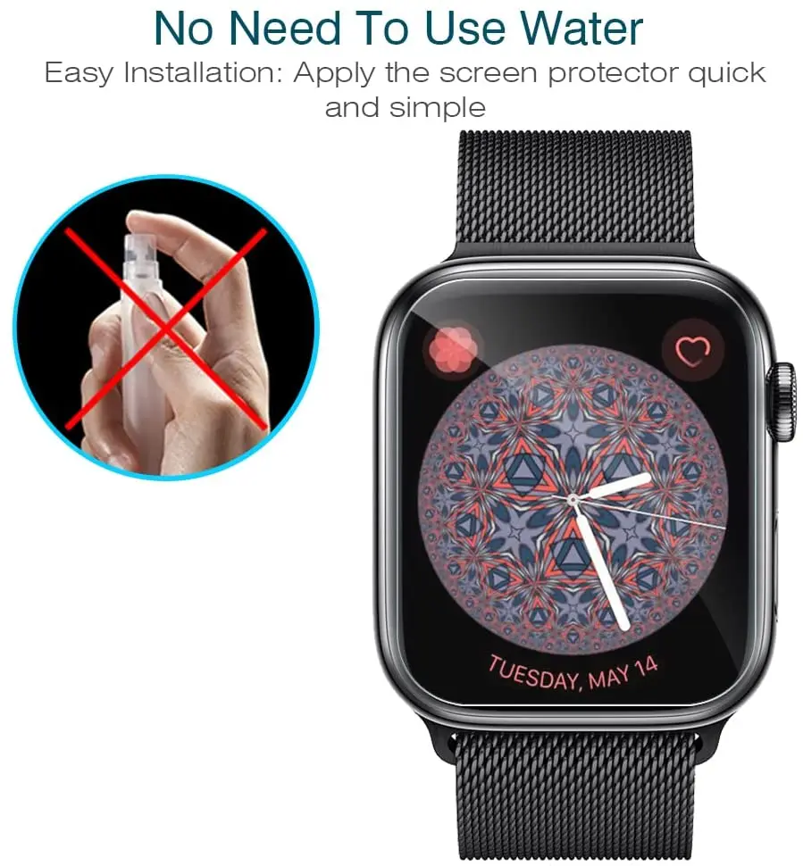 スクリーンプロテクター Apple Watch シリーズ 9 - Hydrogel Screen Protector のレビューと価格