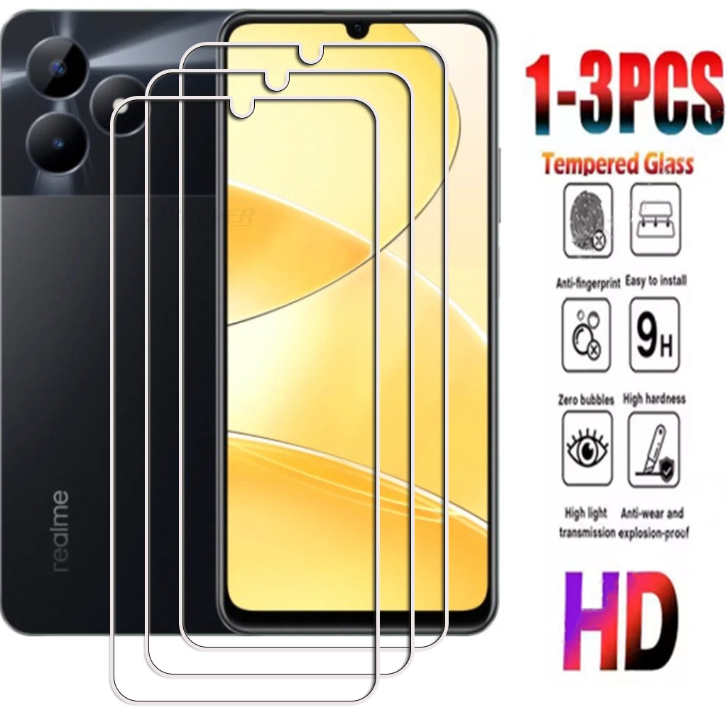 1-3 個 9H 強化ガラス Realme C51 6.74 - Realme Note 50 のレビューと価格