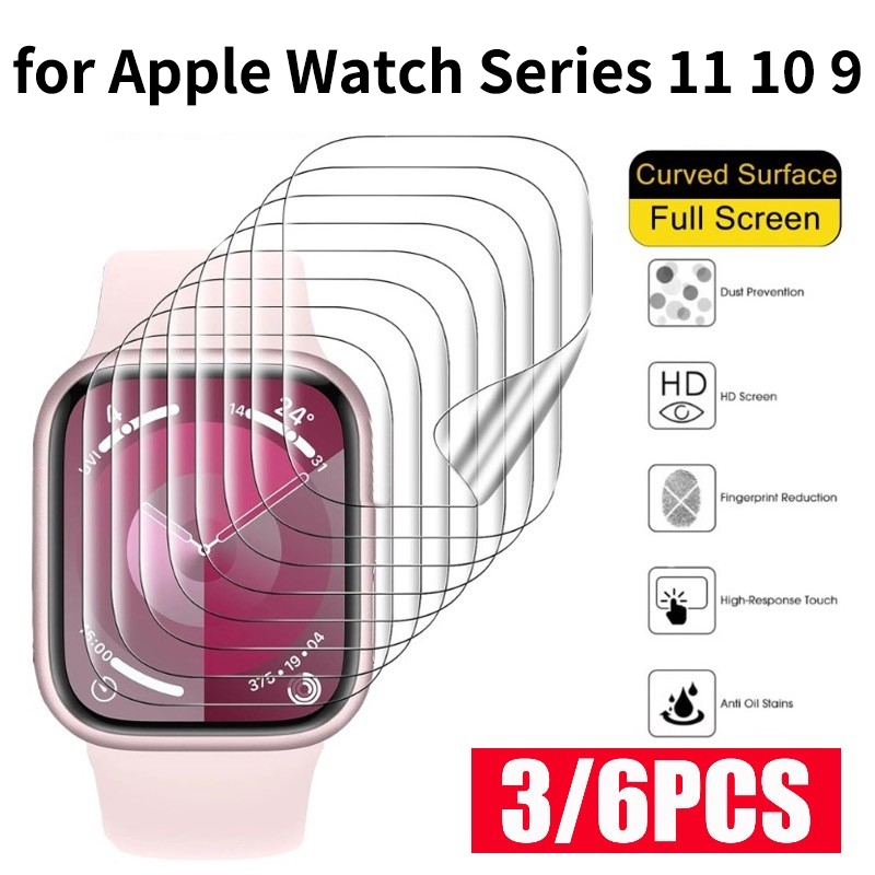 6枚入り Apple Watch Series 11 10  - Smartwatch Screen Film のレビューと価格